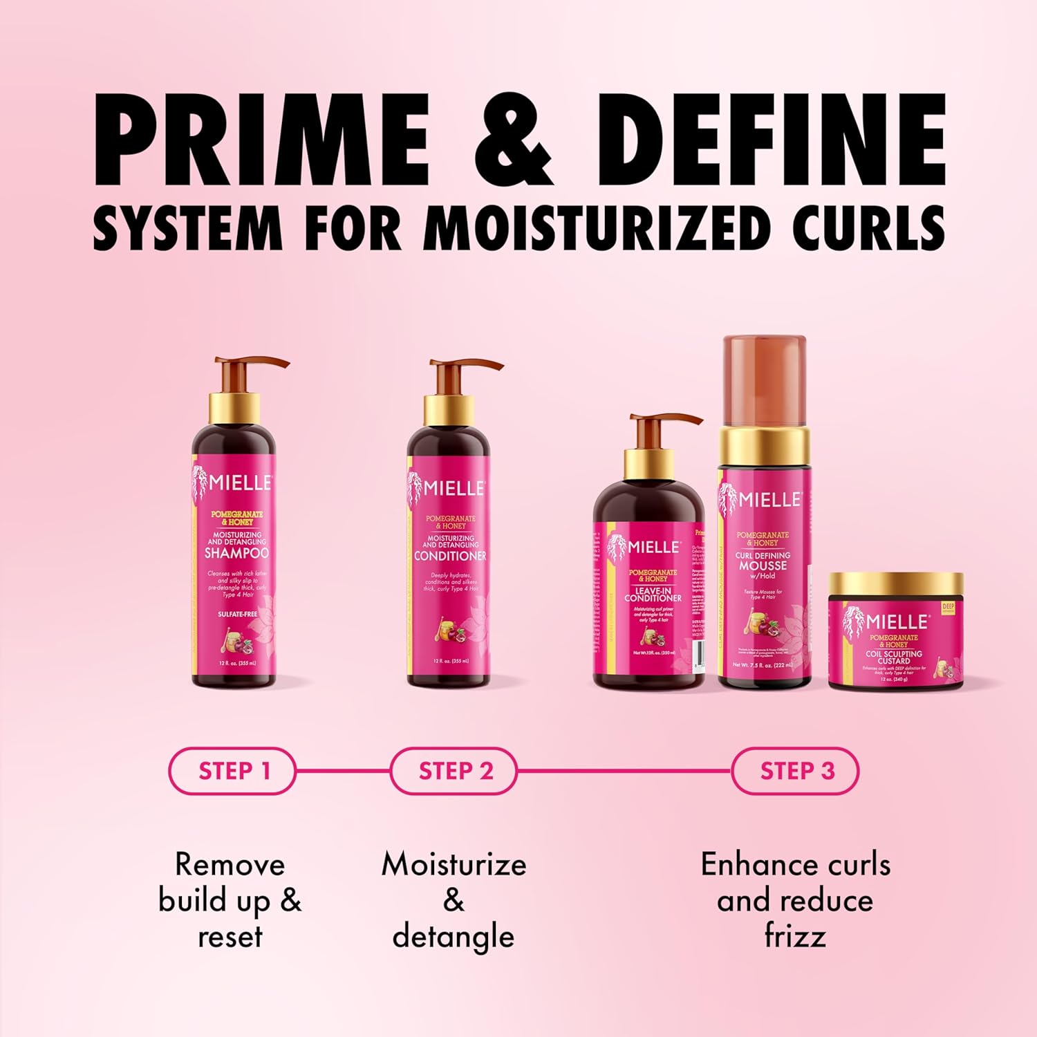 enriched with honey and babassu oil for moisture retention