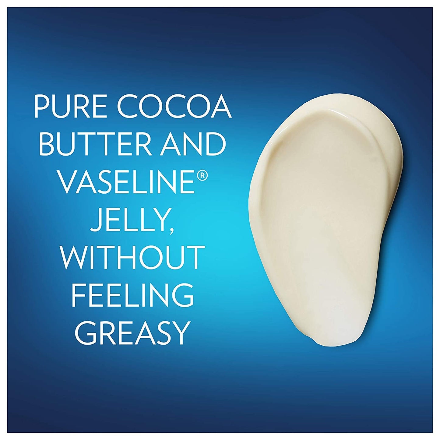 enriched with pure cocoa butter and microdroplets of vaseline jelly