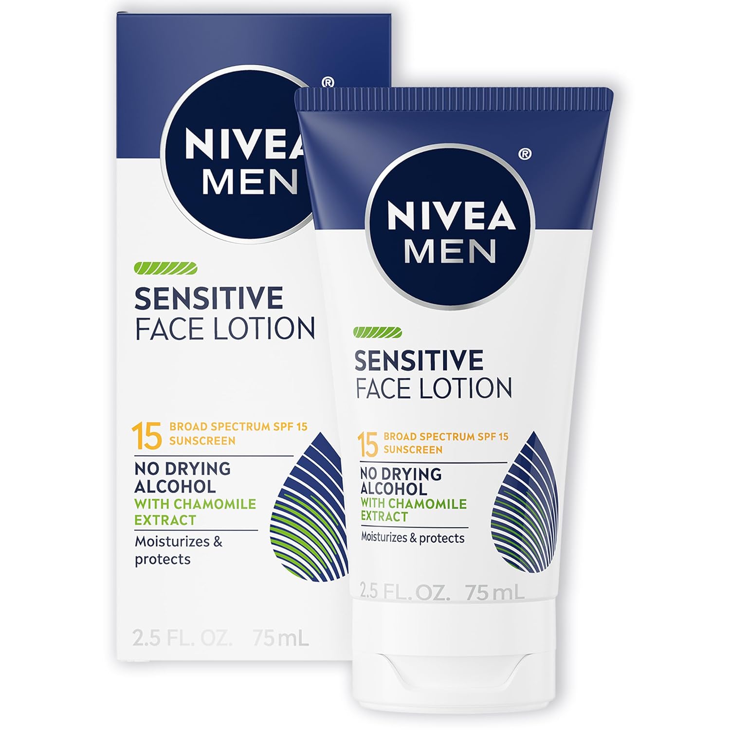 enriched with vitamin e, natural chamomile, and witch hazel extracts to calm irritation