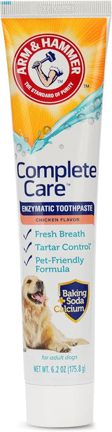 Arm & Hammer Complete Care Enzymatic Dog Toothpaste – Pet Wellness Ritual for Daily Plaque Control, 6.2 Oz