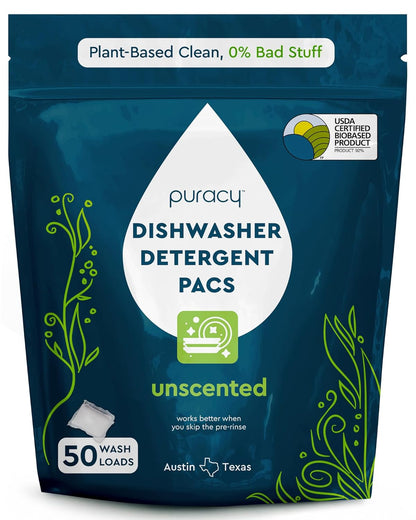 enzyme-powered cleaning action that dissolves grime without pre-soaking