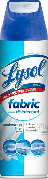 Lysol Fabric Disinfectant Spray for Bedroom & Living Room Wellness, Sundrenched Linen Scent for a Calming Home Ritual