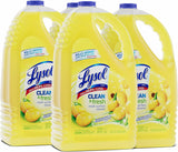 Lysol Multi-Surface Cleaner Concentrate – Calming Lemon Scent for Mindful Bath Time Sanitization, 144 Fl Oz 4-Pack