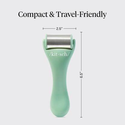 ergonomic handle for easy gliding across jawline, cheeks, under-eyes, and temples