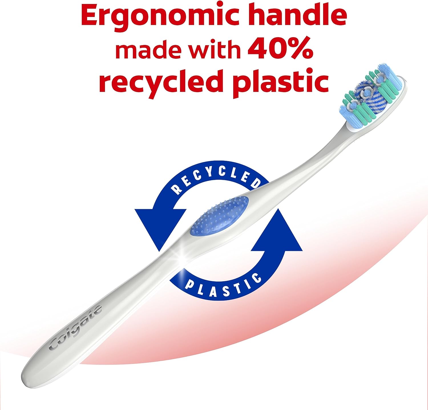 ergonomic handle with flexible non-slip finger grips for controlled maneuvering