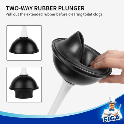ergonomic polypropylene handle with secure comfortable grip