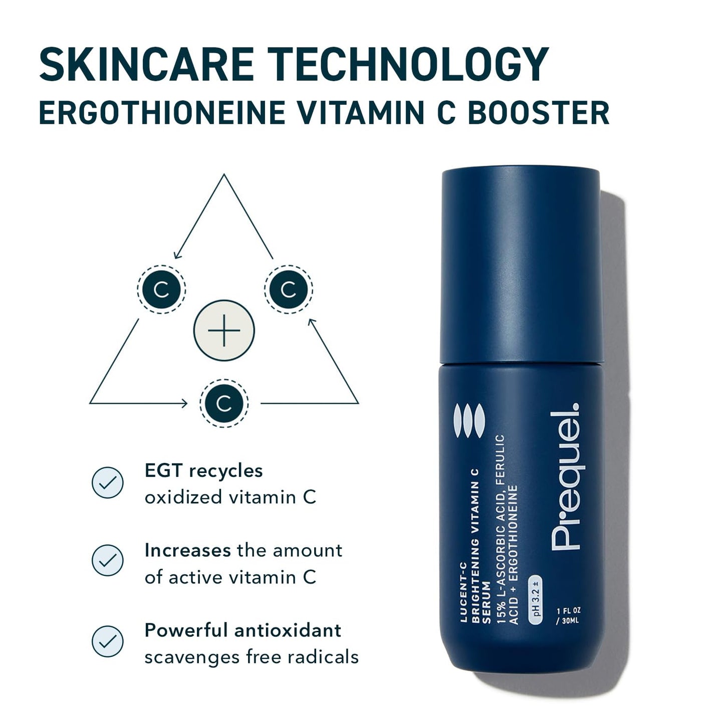 ergothioneine advanced delivery technology to recycle and maximize active vitamin c