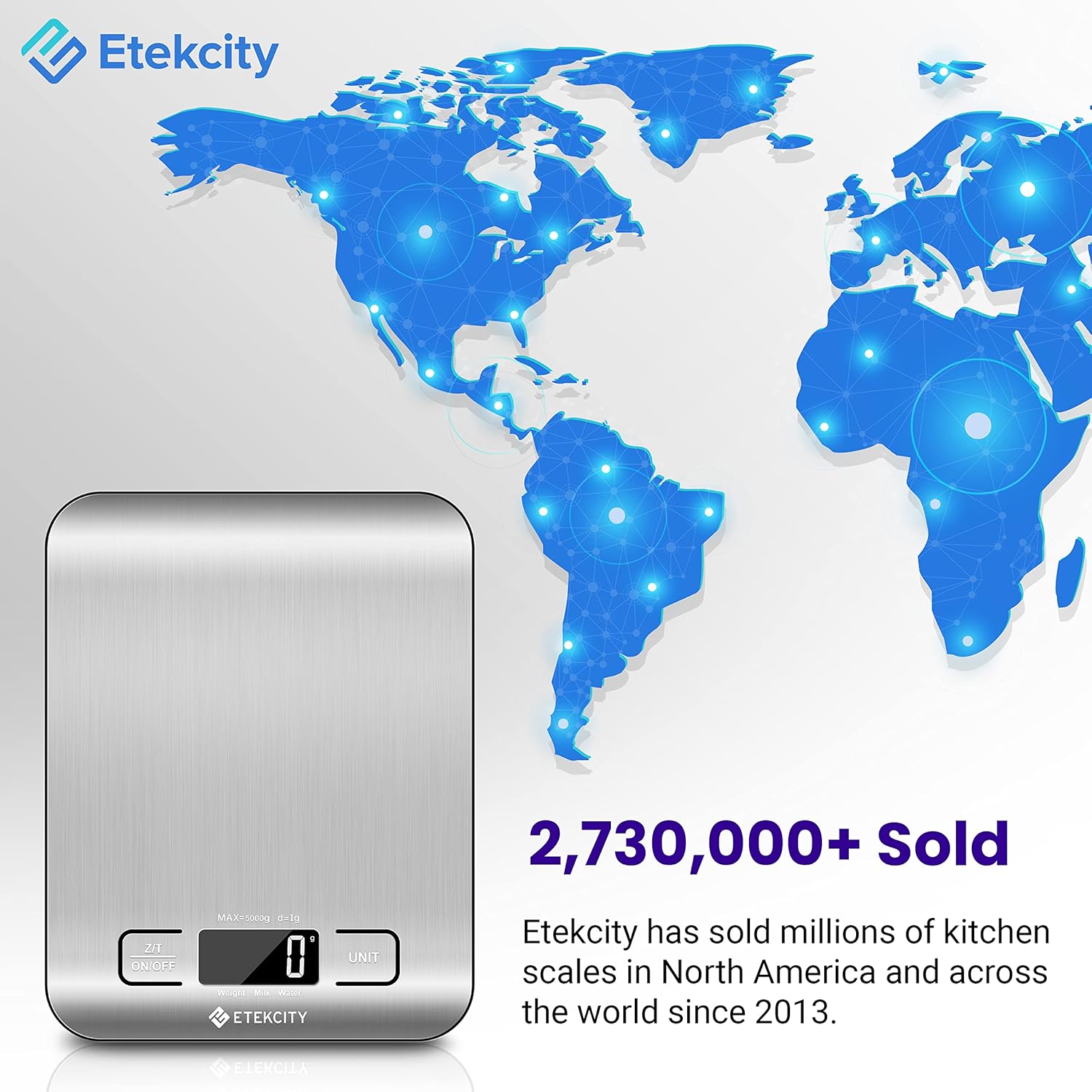 Etekcity Food Kitchen Scale – Mindful Keto Macro Tracking Scale for Home Meal Prep