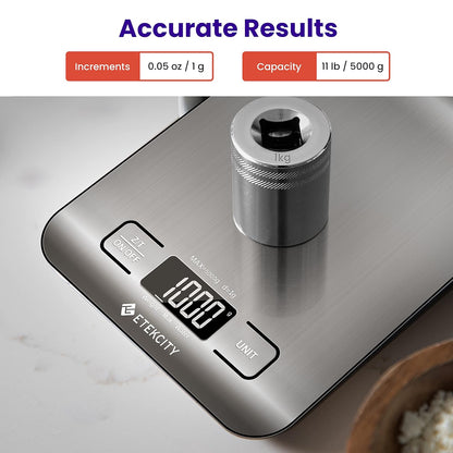 Etekcity Food Kitchen Scale – Mindful Keto Macro Tracking Scale for Home Meal Prep