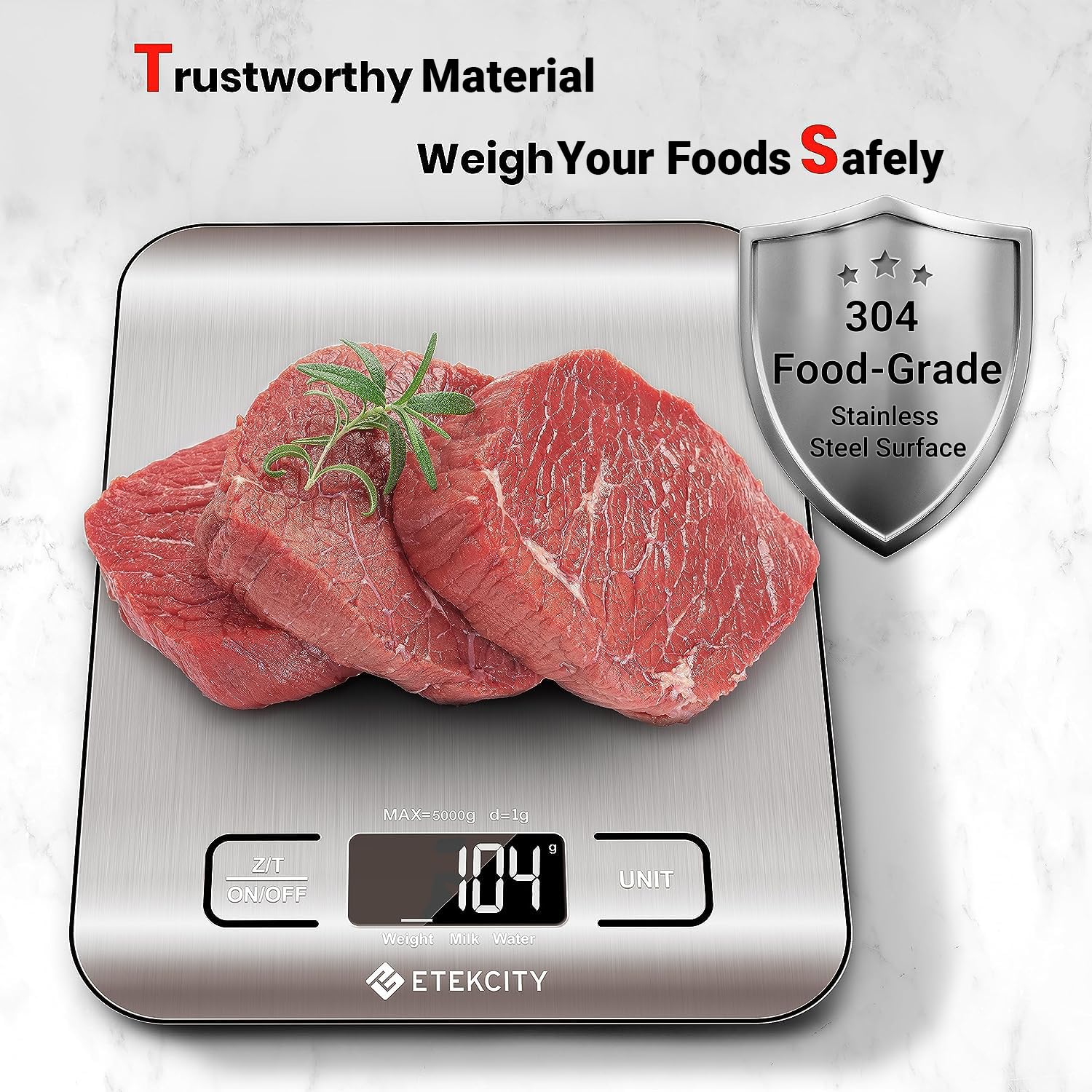 Etekcity Food Kitchen Scale – Mindful Keto Macro Tracking Scale for Home Meal Prep