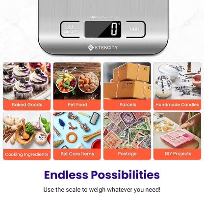 Etekcity Food Kitchen Scale – Mindful Keto Macro Tracking Scale for Home Meal Prep