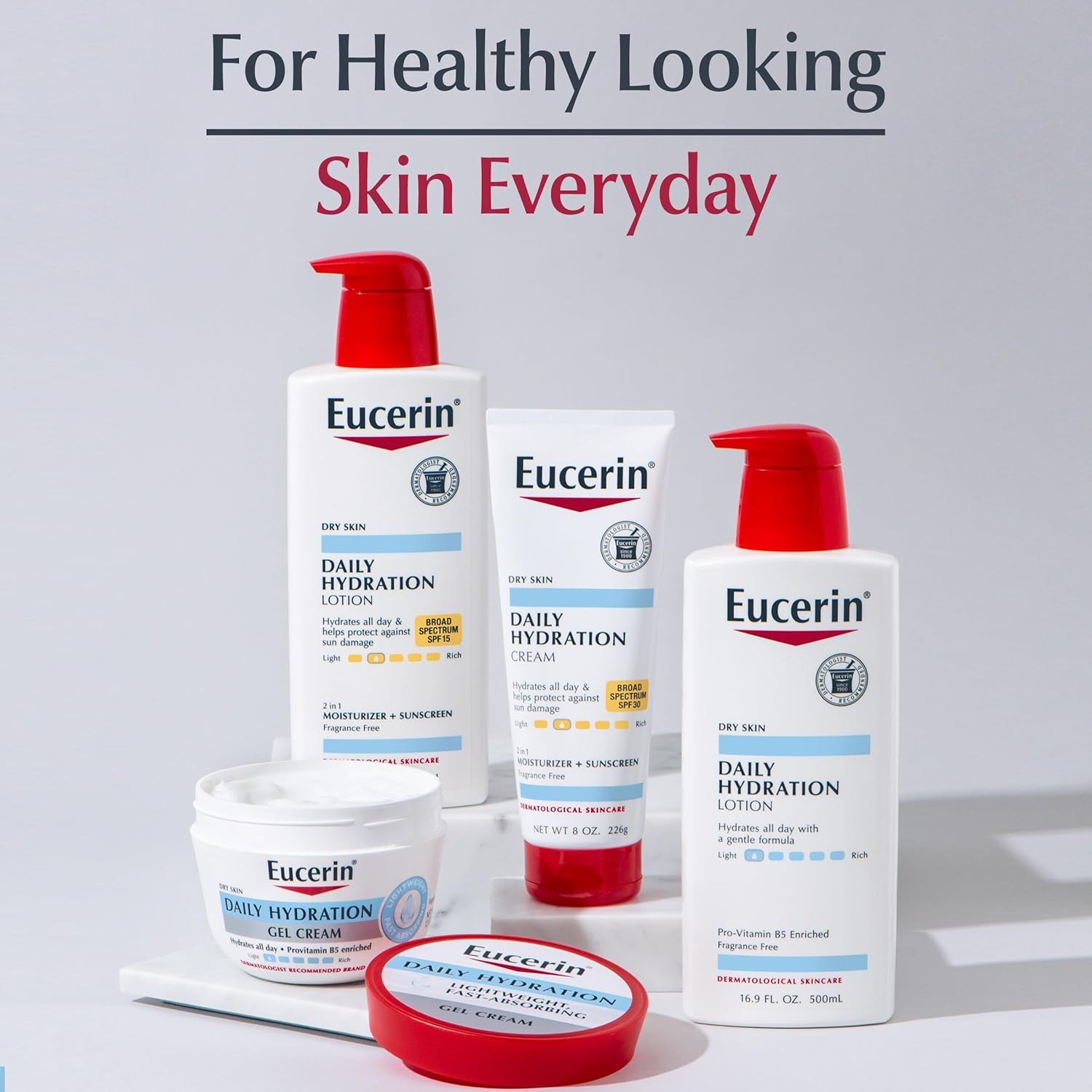 Eucerin Daily Hydration Lotion – Safe, Gentle Full-Body Moisturizer for Sensitive & Reactive Skin