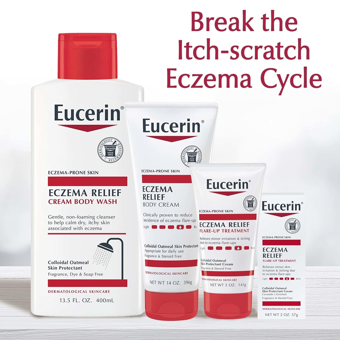 Eucerin Eczema Relief Body Cream – Safe for Baby Nursery & Playroom, Steroid-Free Daily Moisturizer