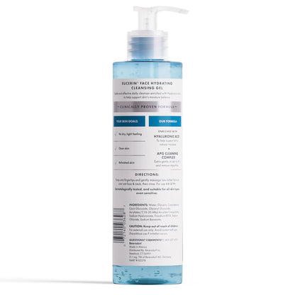 Eucerin Gentle Cleansing Hydrating Gel – Calming Morning Skincare Ritual for Sensitive Skin