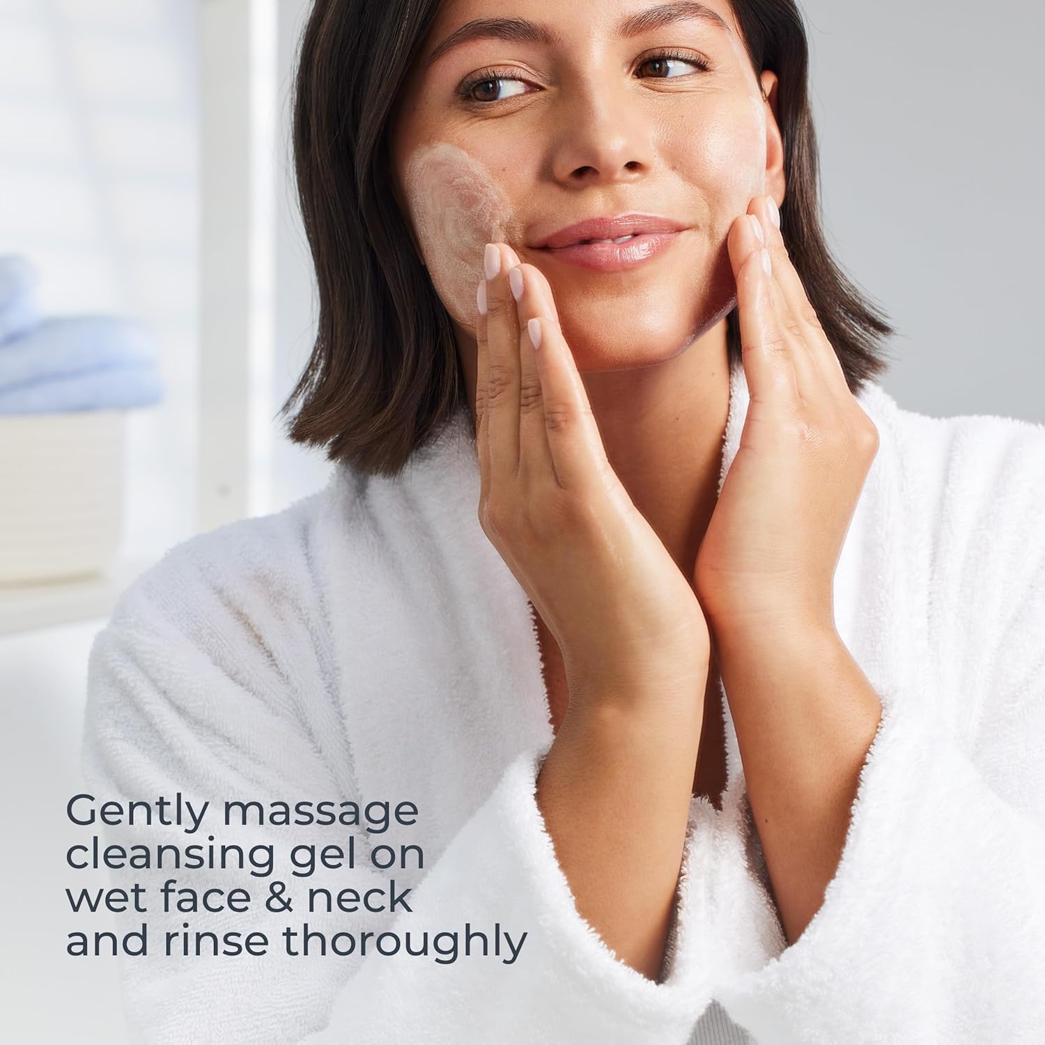 Eucerin Gentle Cleansing Hydrating Gel – Calming Morning Skincare Ritual for Sensitive Skin