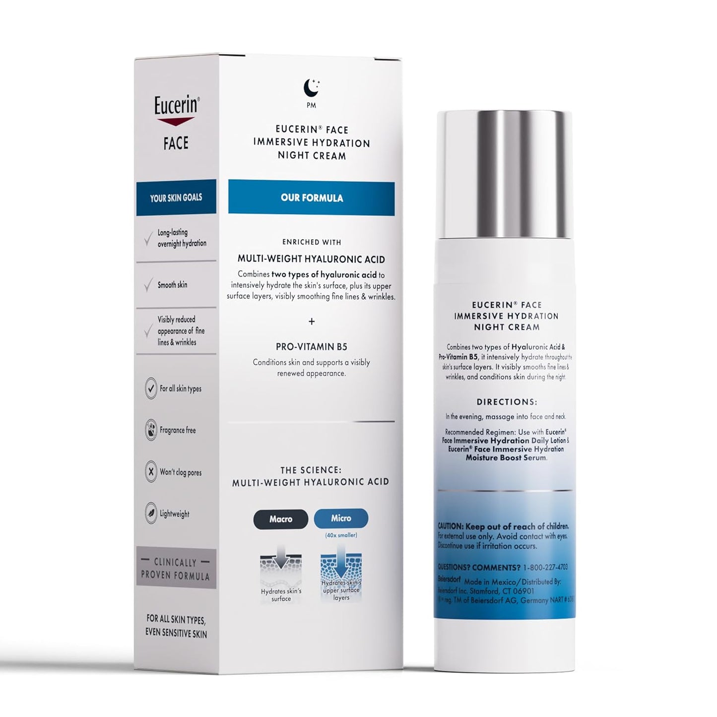 Eucerin Immersive Hydration Night Cream – Nightly Wind-Down Skincare Ritual for Renewed Skin
