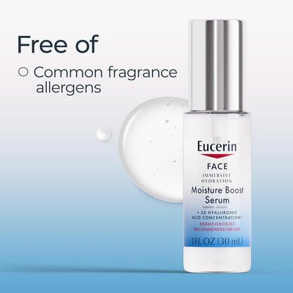 Eucerin Immersive Hydration Smoothing Face Serum – Family-Safe Hydration Step Shared at the Bathroom Vanity