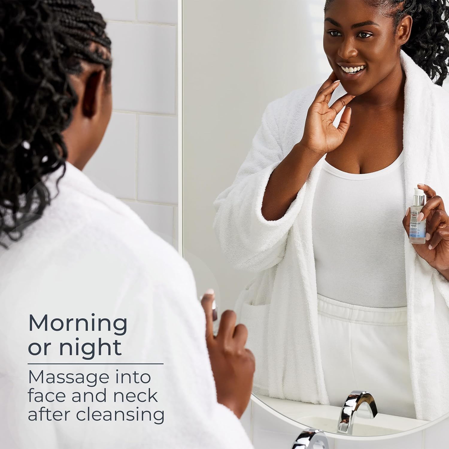 Eucerin Immersive Hydration Smoothing Face Serum – Family-Safe Hydration Step Shared at the Bathroom Vanity