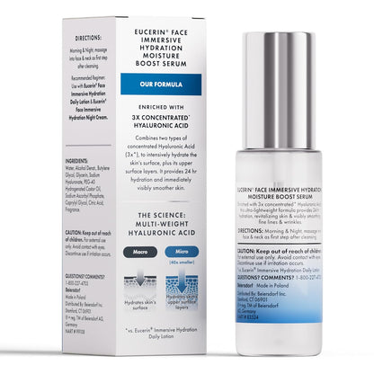 Eucerin Immersive Hydration Smoothing Face Serum – Family-Safe Hydration Step Shared at the Bathroom Vanity