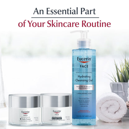 Eucerin Q10 Anti-Wrinkle Day & Night Cream Set – Nighttime Skincare Ritual for Mature Skin