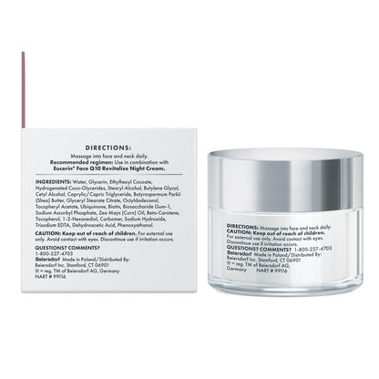 Eucerin Q10 Anti-Wrinkle Moisturizer – Nightly Skincare Ritual for Sensitive Skin