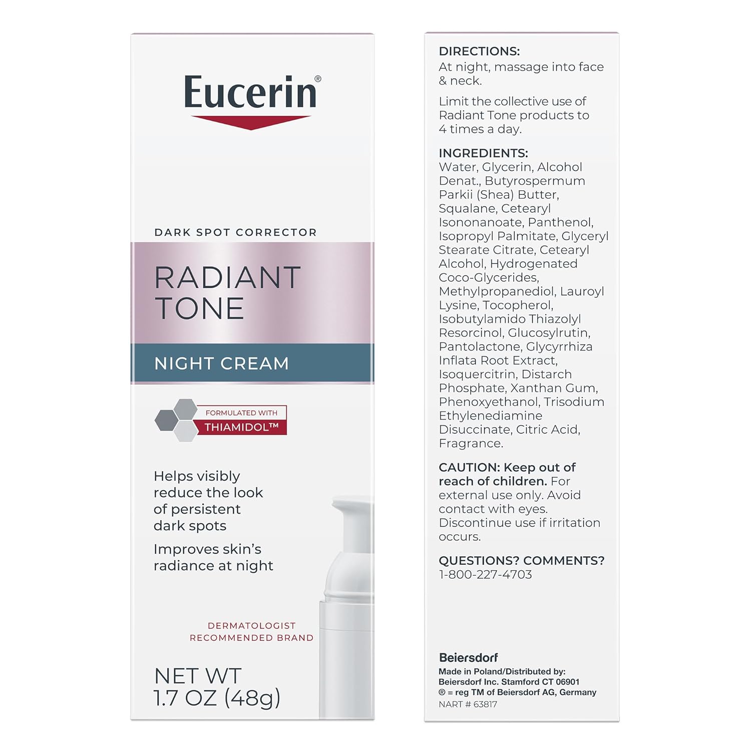 Eucerin Radiant Tone Night Cream – Dark Spot Corrector for Your Nightly Skin Renewal Ritual