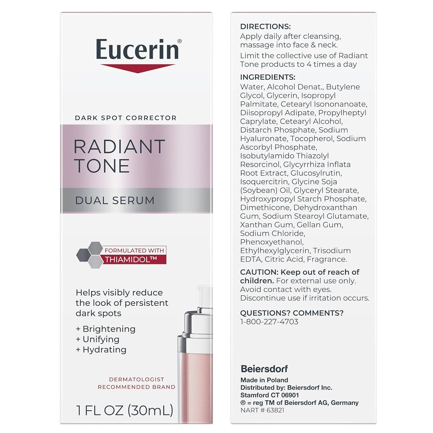 Eucerin Radiant Tone Serum for Nighttime Skincare Ritual & Dark Spot Recovery