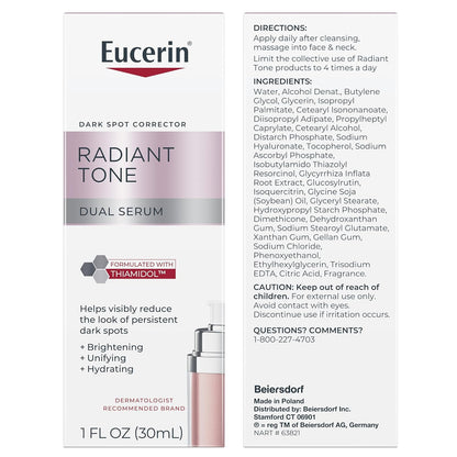 Eucerin Radiant Tone Serum for Nighttime Skincare Ritual & Dark Spot Recovery