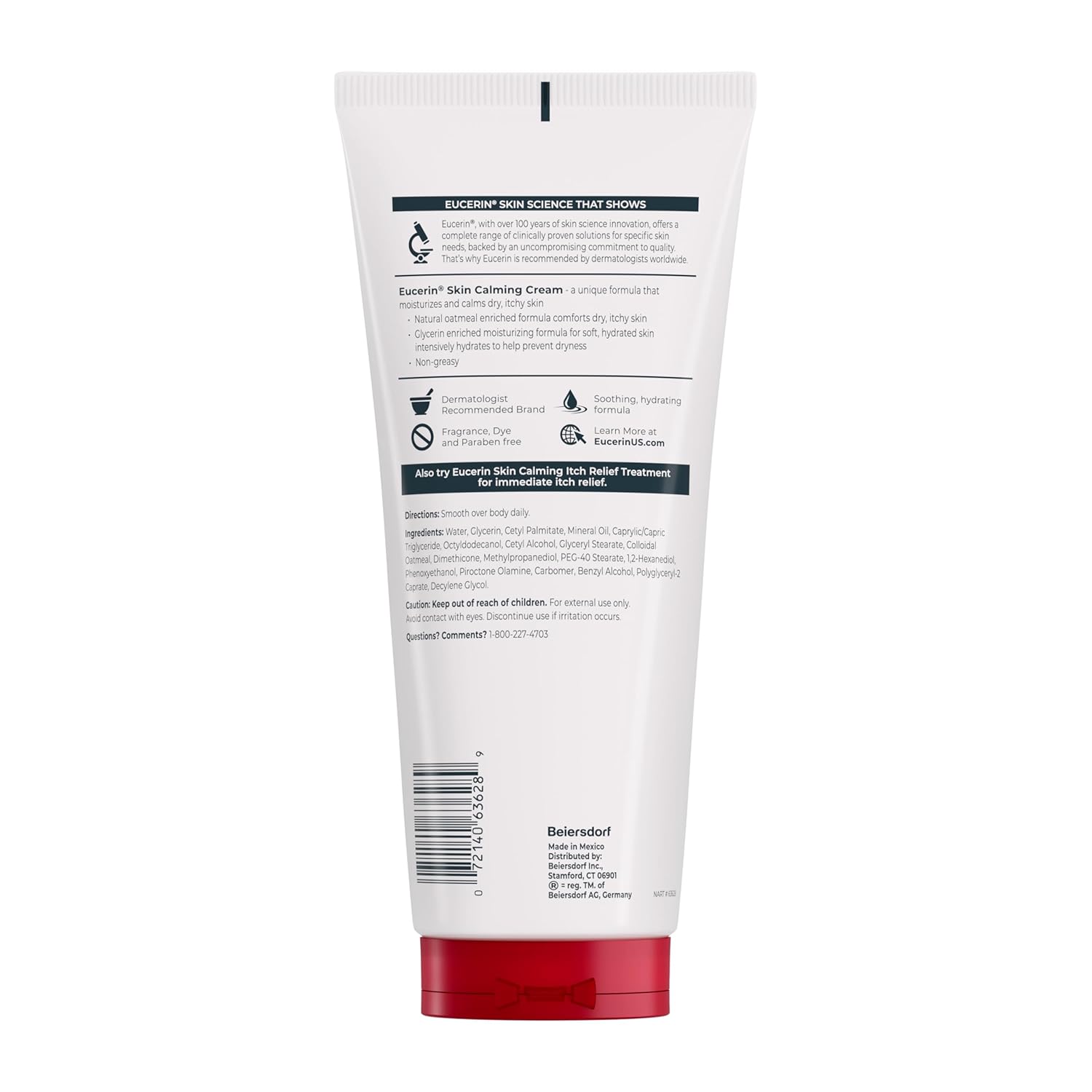 Eucerin Skin Calming Cream - Thoughtful Self-Care Gift for Mom with Dry Skin, 14 oz. Tube