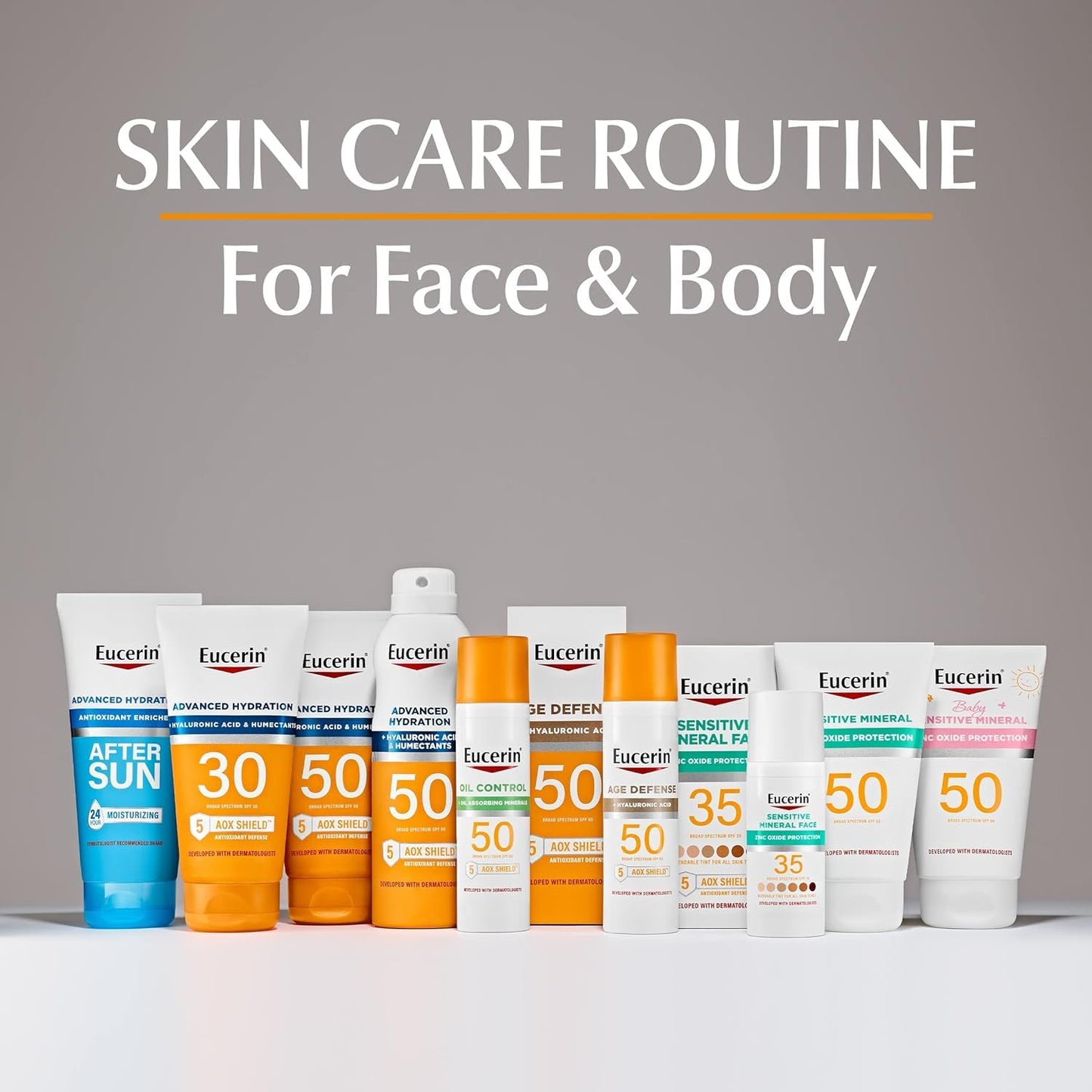 Eucerin Sun Age Defense SPF 50 – Portable TSA-Friendly Sunscreen for Weekend Getaways