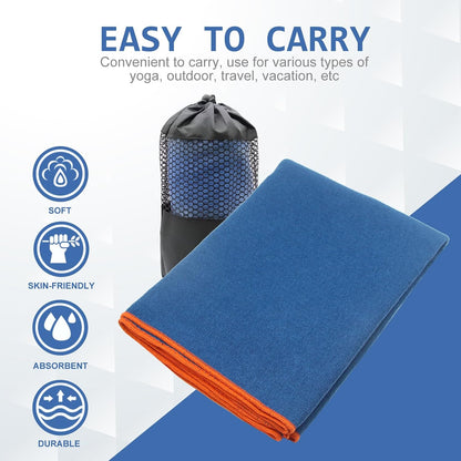 Eunzel Yoga Towel 2 Pack – Thoughtful Birthday Gift for the Yogini in Your Life, Non-Slip Grip Dots