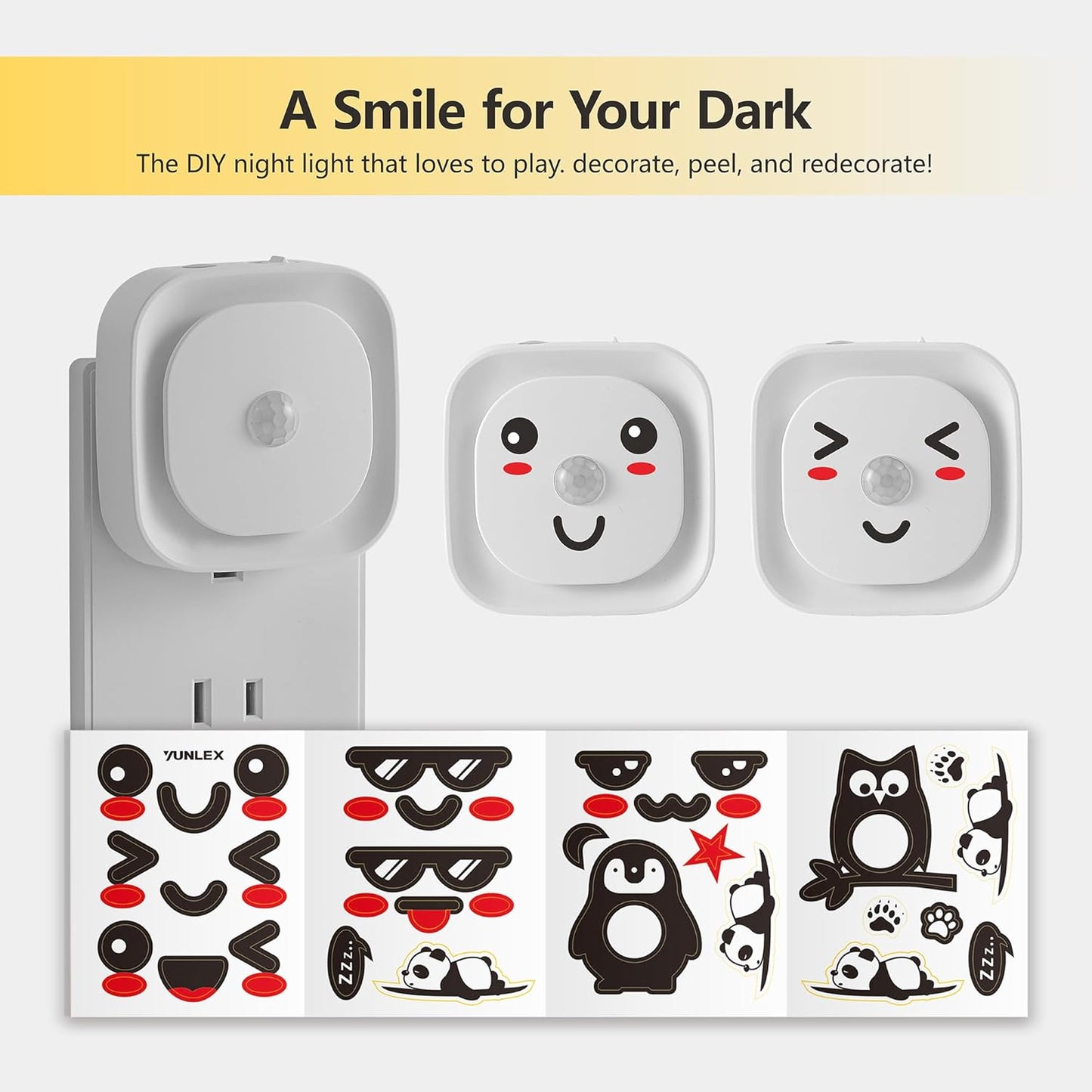 EverBrite Kids Night Light with Owl Sensor and Dusk to Dawn Mode, Cool-to-Touch Dimmable LED for Nursery and Playroom