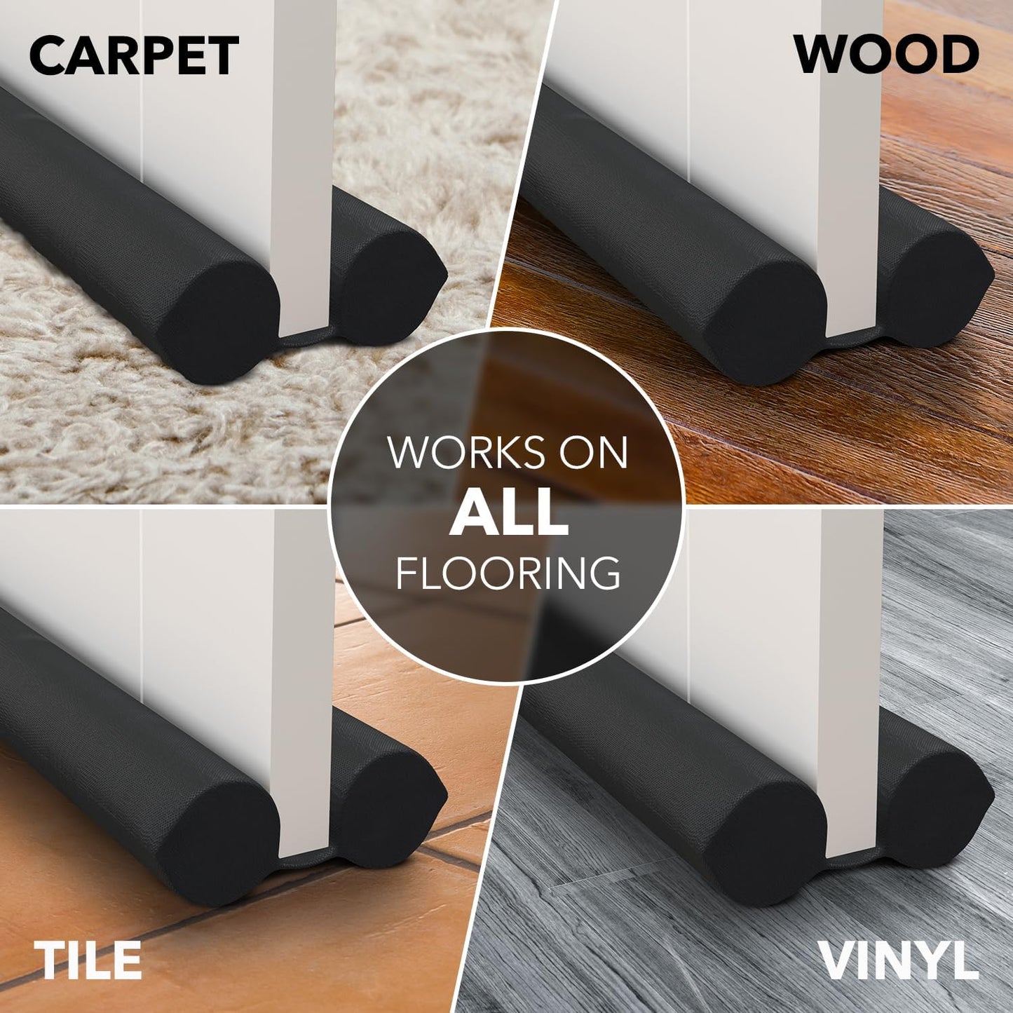 Everlasting Comfort Under Door Draft Stopper – Home Office Focus Upgrade, Blocks Office Noise and Distractions
