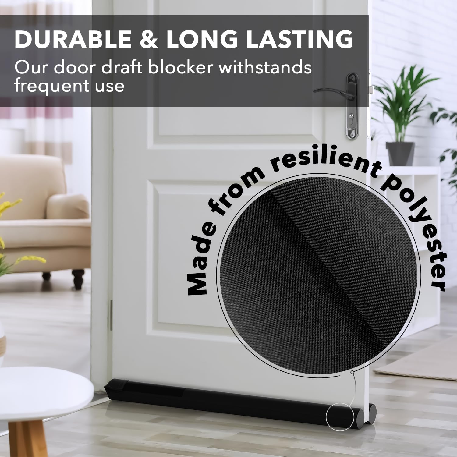 Everlasting Comfort Under Door Draft Stopper – Home Office Focus Upgrade, Blocks Office Noise and Distractions