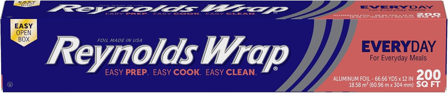 everyday strength aluminum foil engineered for durability without tearing or puncturing