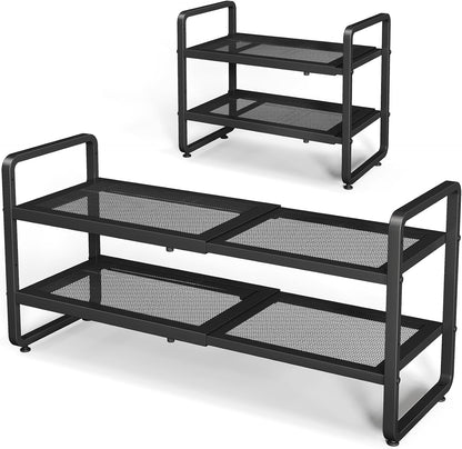 expandable width from 18.6" to 30.5" to fit small closets and wide entryways