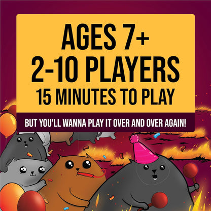 Exploding Kittens Party Pack – Hilarious Birthday Gift for Her, Stocking Stuffer for the Whole Family