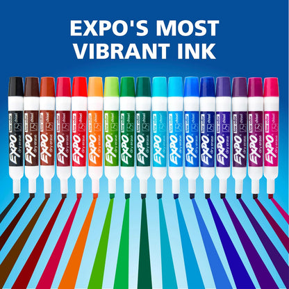 EXPO Dry Erase Markers, Non-Toxic Low Odor Formula, 36 Pack for School Staff Rooms and Training