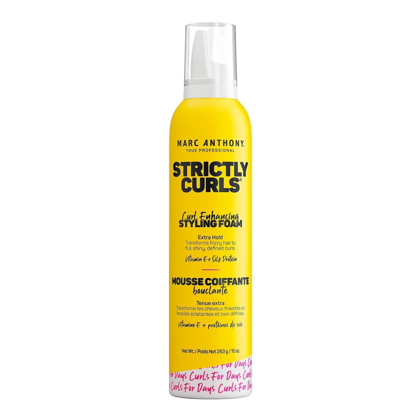 extra-hold curl-defining foam formula in 10 oz size