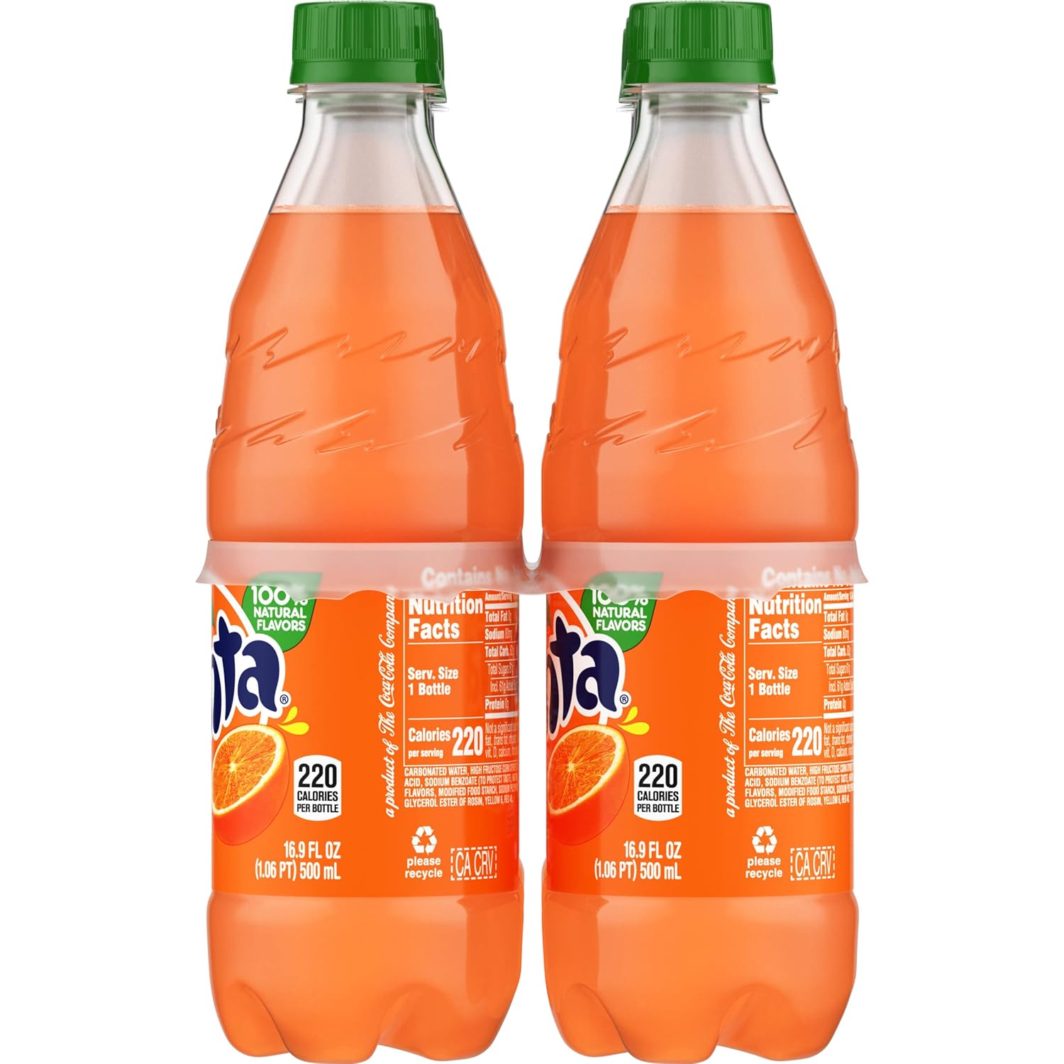 Fanta Orange Soda – Picnic and BBQ Beverage, 6 Pack of 16.9 fl oz Portable Bottles