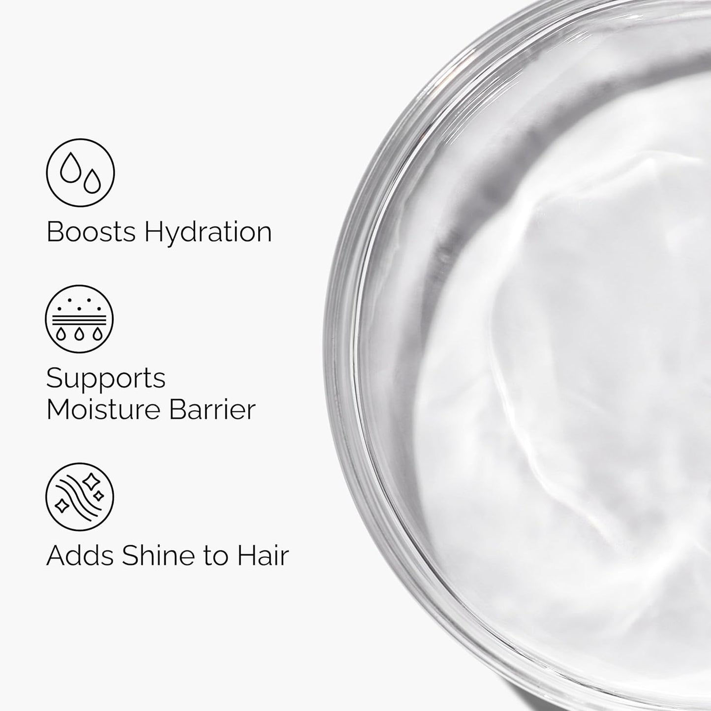 fast-absorbing hydration suitable for daily use on skin and hair