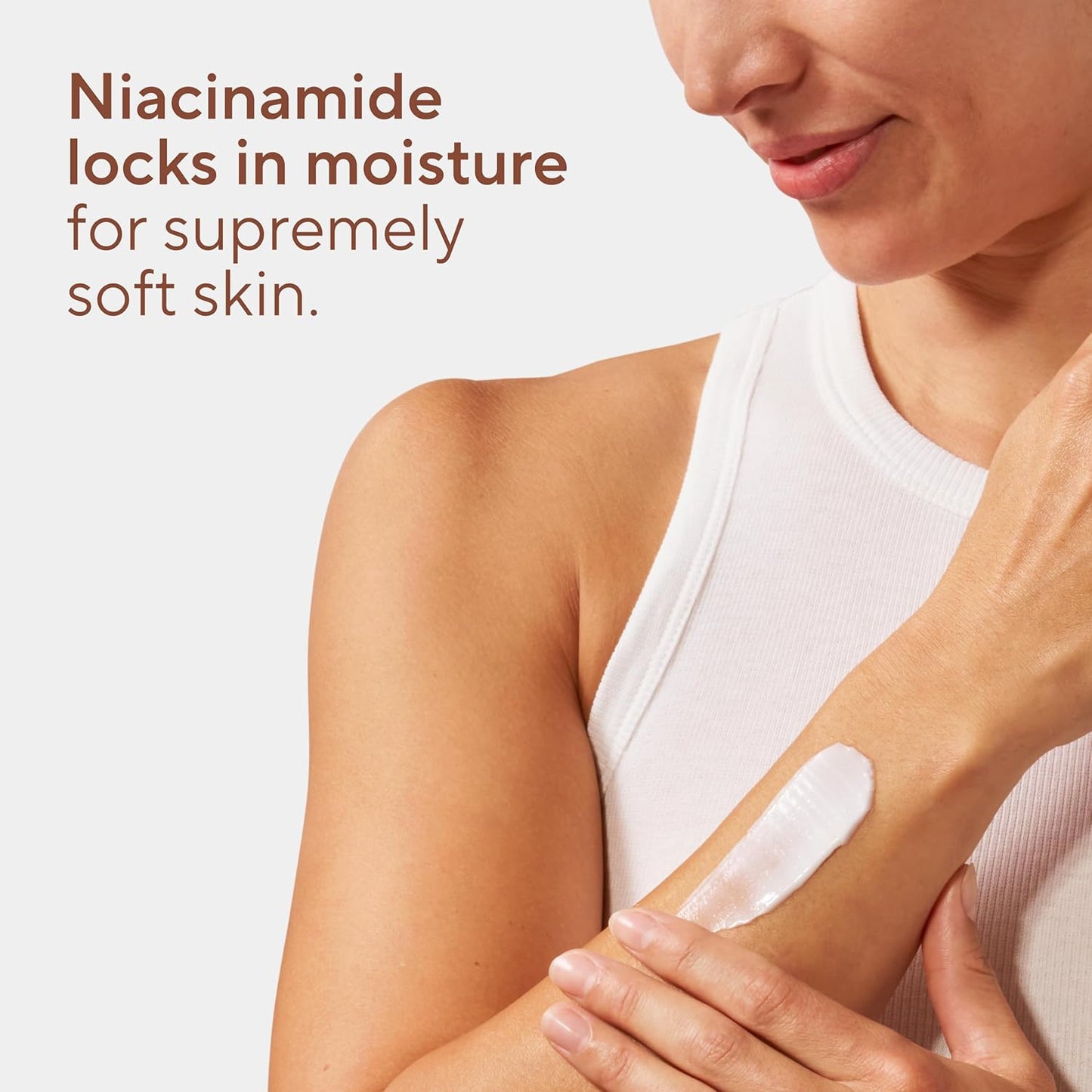 fast-absorbing, lightweight, non-greasy finish