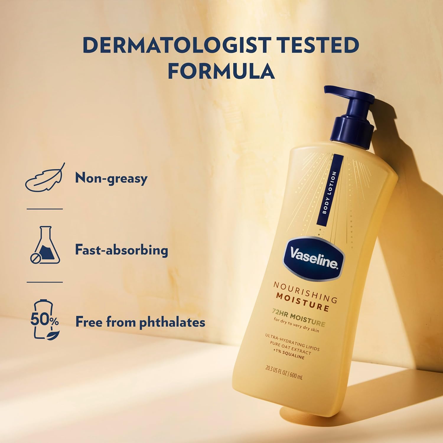 fast-absorbing, non-greasy texture with 48-hour hydration