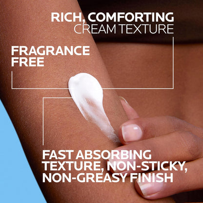 fast-absorbing, non-greasy texture with velvety finish