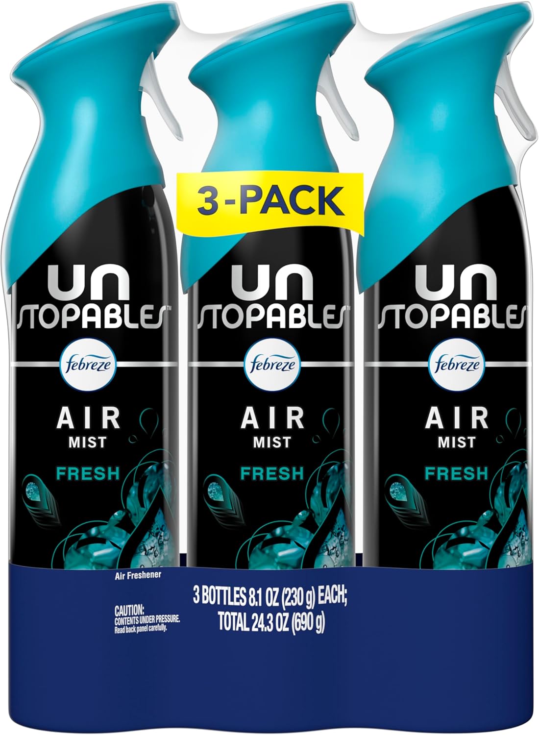 Febreze Air Mist – Non Toxic Air Freshener for Nursery and Kids Room, Safe Odor Fighting Spray Around Children and Pets, 8.1oz Pack of 3