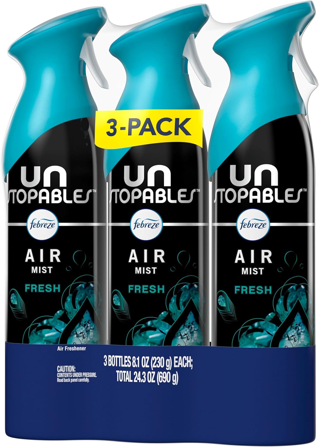 Febreze Air Mist – Non Toxic Air Freshener for Nursery and Kids Room, Safe Odor Fighting Spray Around Children and Pets, 8.1oz Pack of 3
