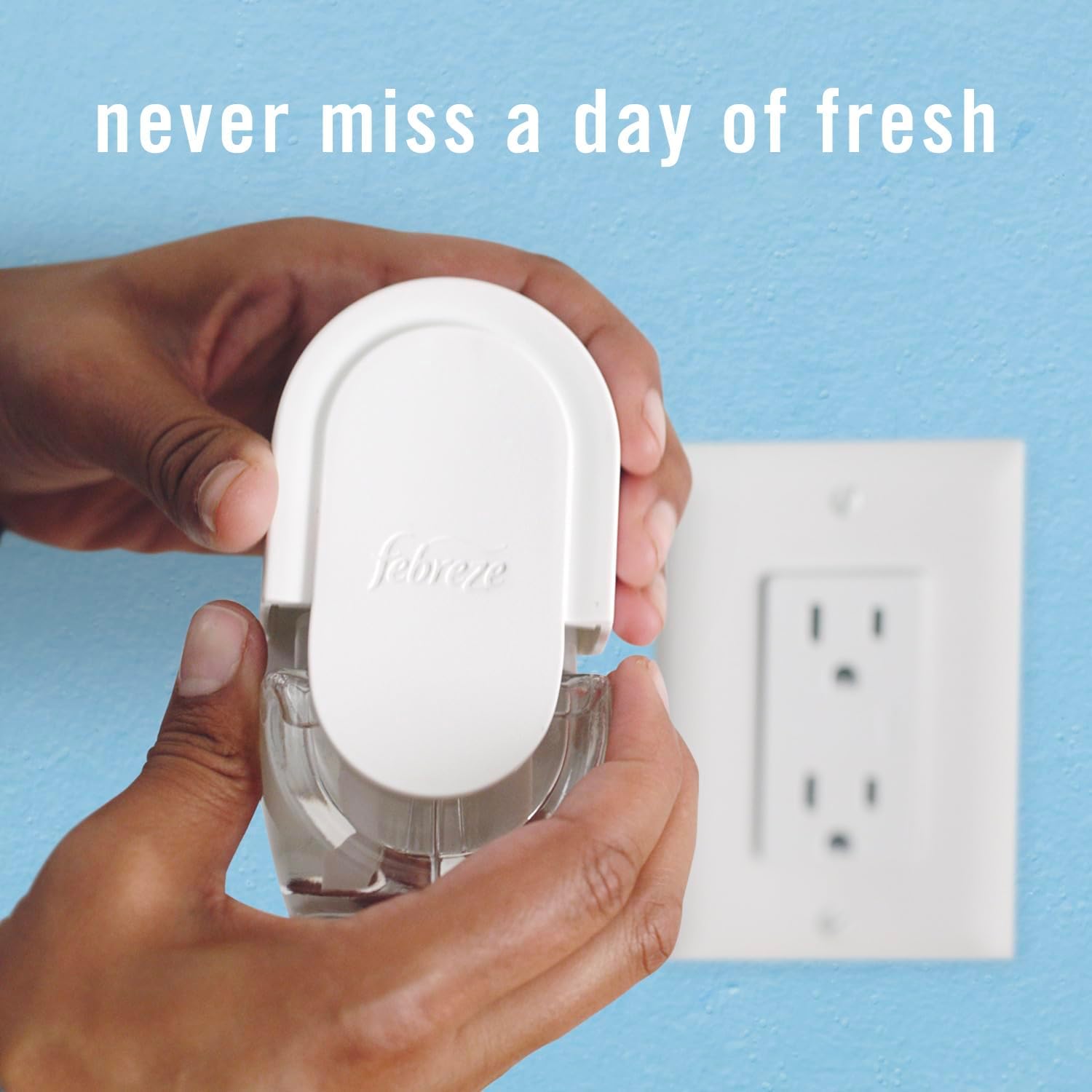 Febreze Fade Defy PLUG Refill – Wind-Down Bedtime Routine Essential, 50-Day Unstopables Fresh Aroma for Restful Sleep