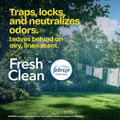 febreze fresh clean scent with steady odor neutralization technology