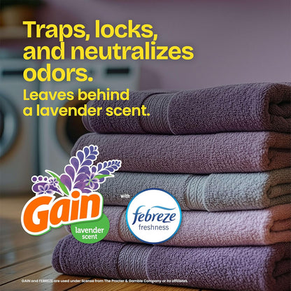 febreze freshness infusion that releases a subtle gain lavender scent to neutralize trash odors