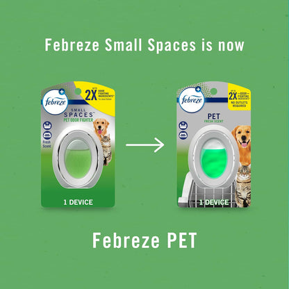 Febreze Heavy Duty Pet Odor Fighter Bar – Litter Box Corner Deodorizer for Apartments, Battery-Free 45-Day Freshness
